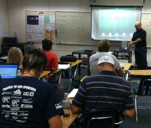 Presenting to a room full of teachers in Pinellas County.
