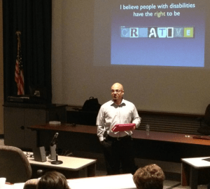 Presenting to VI teachers in Wayne County, Michigan.