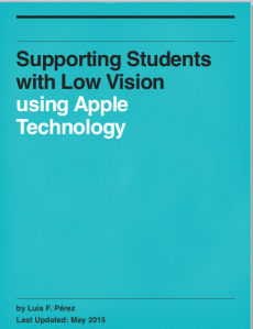 Cover of Supporting Students with Low Vision Using Apple Technology