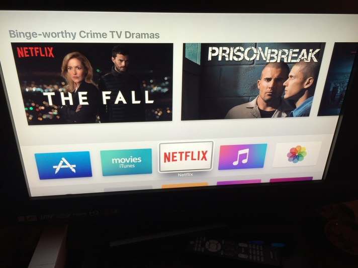 Home screen on 4th generation Apple TV